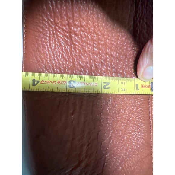 Great American Leather Works Tan Leather Shoulder Bag Crossbody Purse Adjustable - Picture 10 of 14